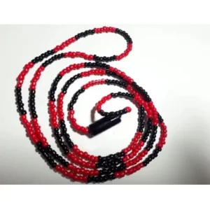 Guia EXU Miçanga Preta e Vermelha